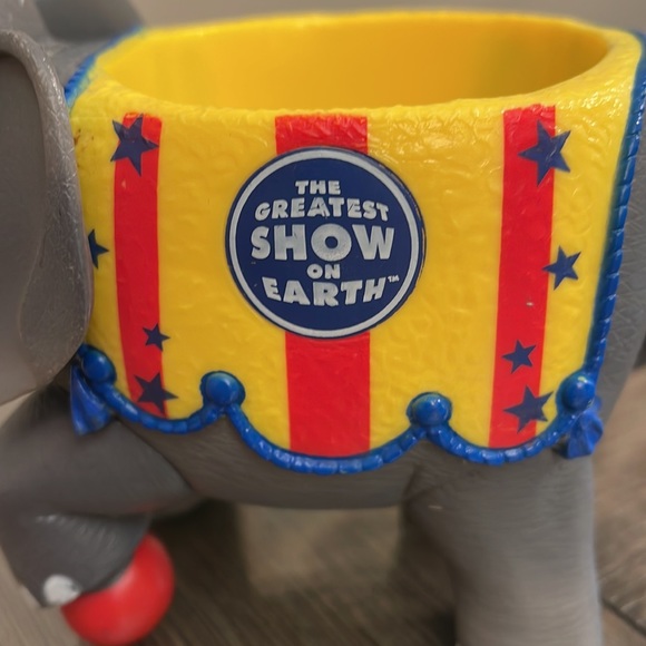 RINGLING BROS BARNUM CIRCUS THE GREATEST SHOW ON EARTH PLASTIC ELEPHANT CUP MUG - Picture 14 of 14